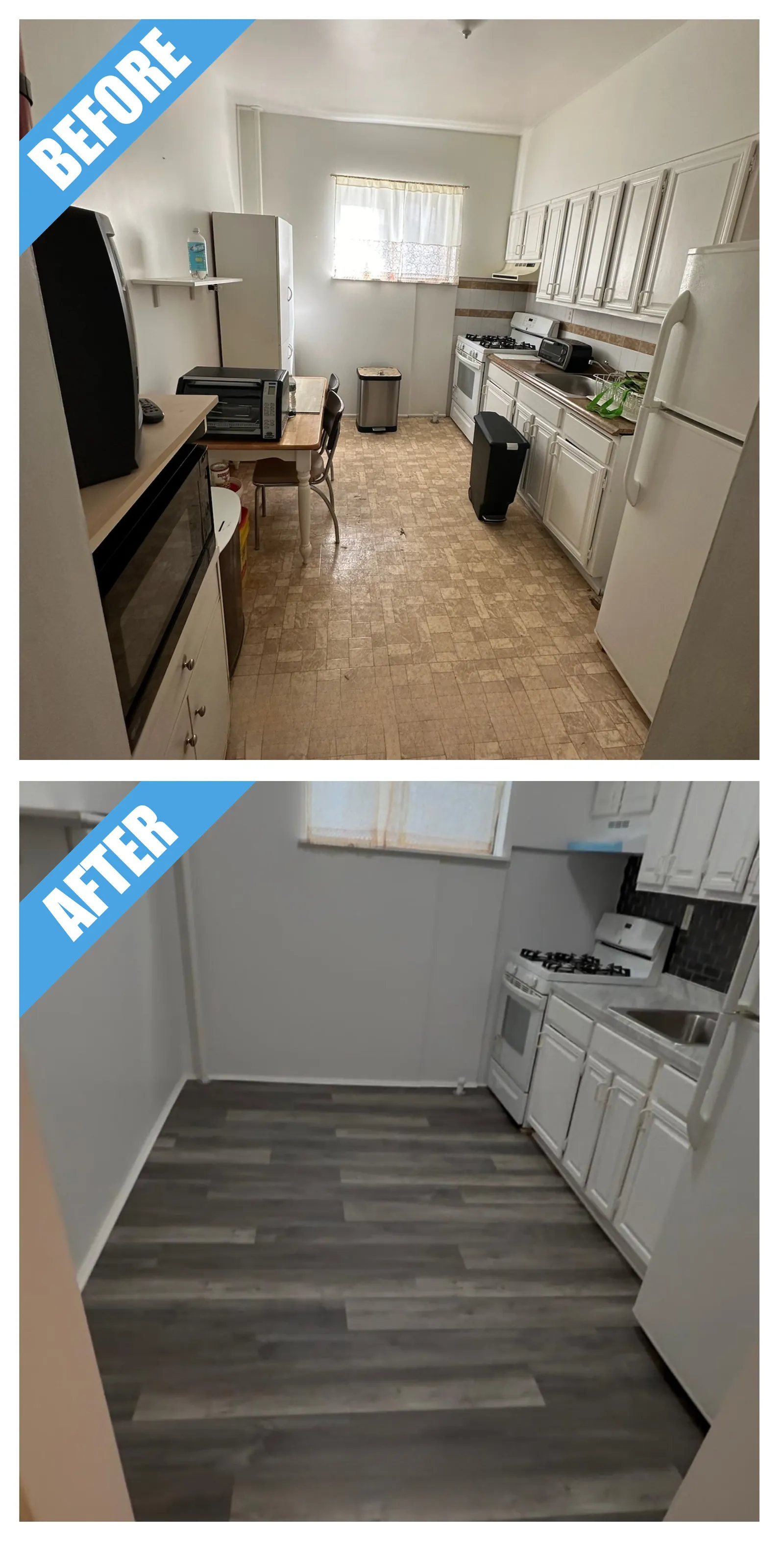 White Kitchen Remodel in Astoria, NY by Class Remodeling project photo